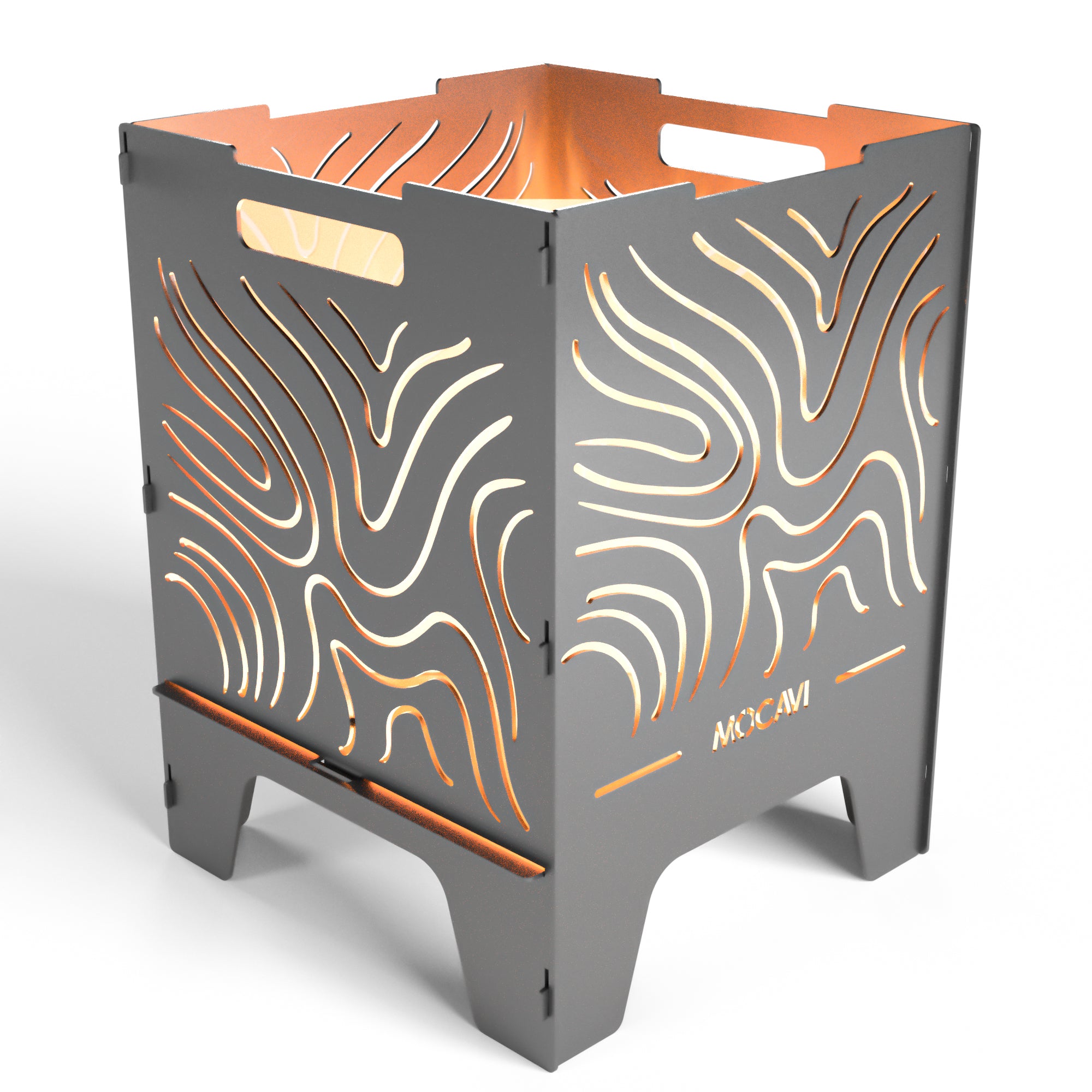 Feuerkorb Lines 52 cm Edelrost zerlegbar