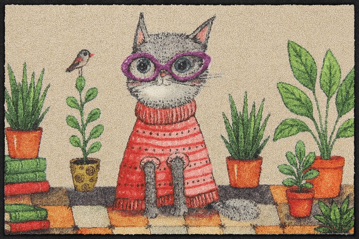 Fußmatte 50x75  Sophisti-Cat grau