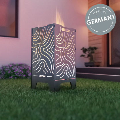 Feuerkorb Lines 52 cm Edelrost zerlegbar