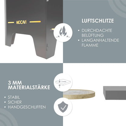 Feuertonne Home 73 cm | 3 mm Stahl personalisiert