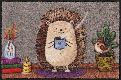 Fußmatte 50x75  Cozy Hedgy bunt