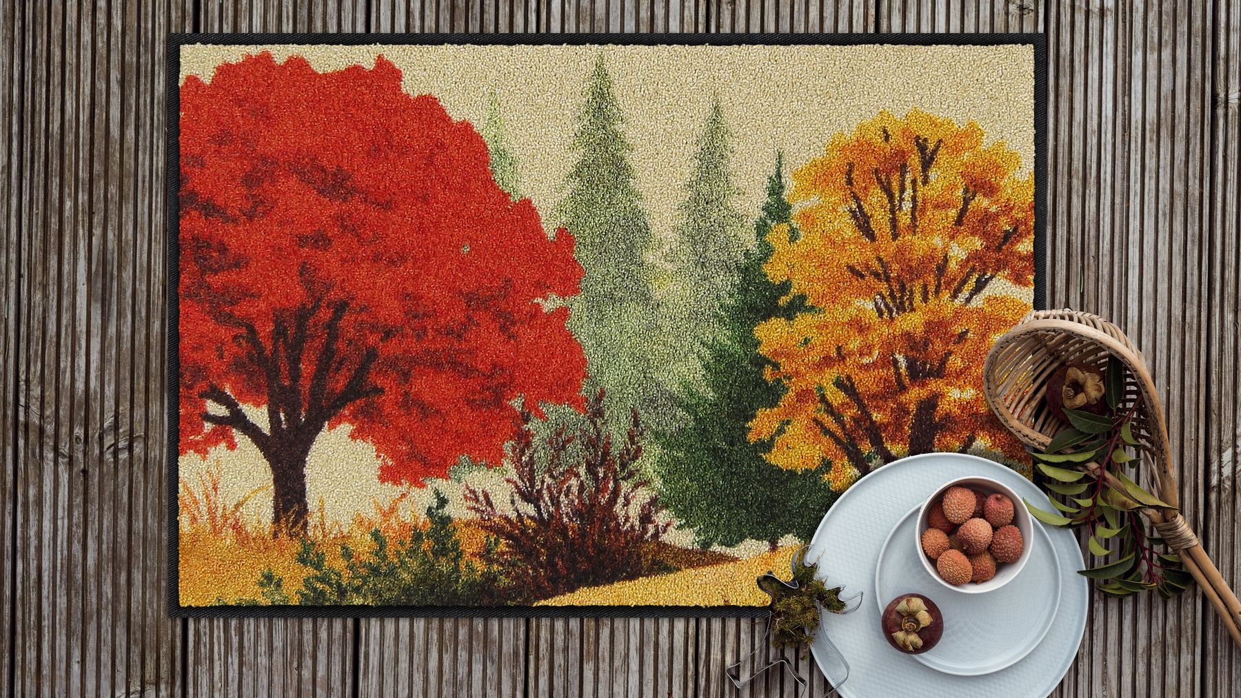 Fußmatte 50x75  Forest Pleasure gelb