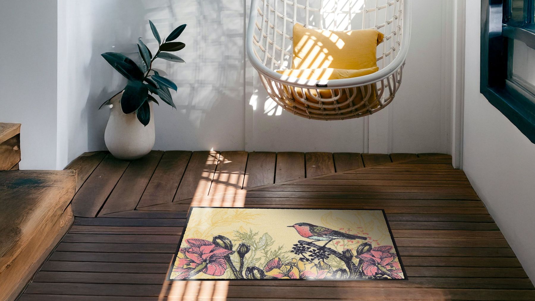 Fußmatte 50x75  Garden Whisper braun