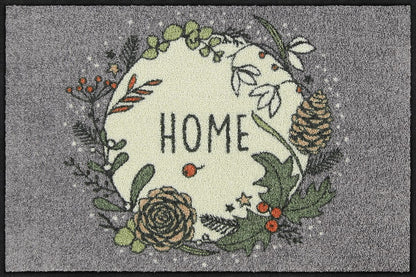 Fußmatte 50x75  Winter Home grey braun