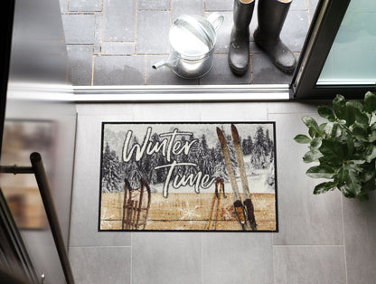 Fußmatte 50x75  Winter Memories blau